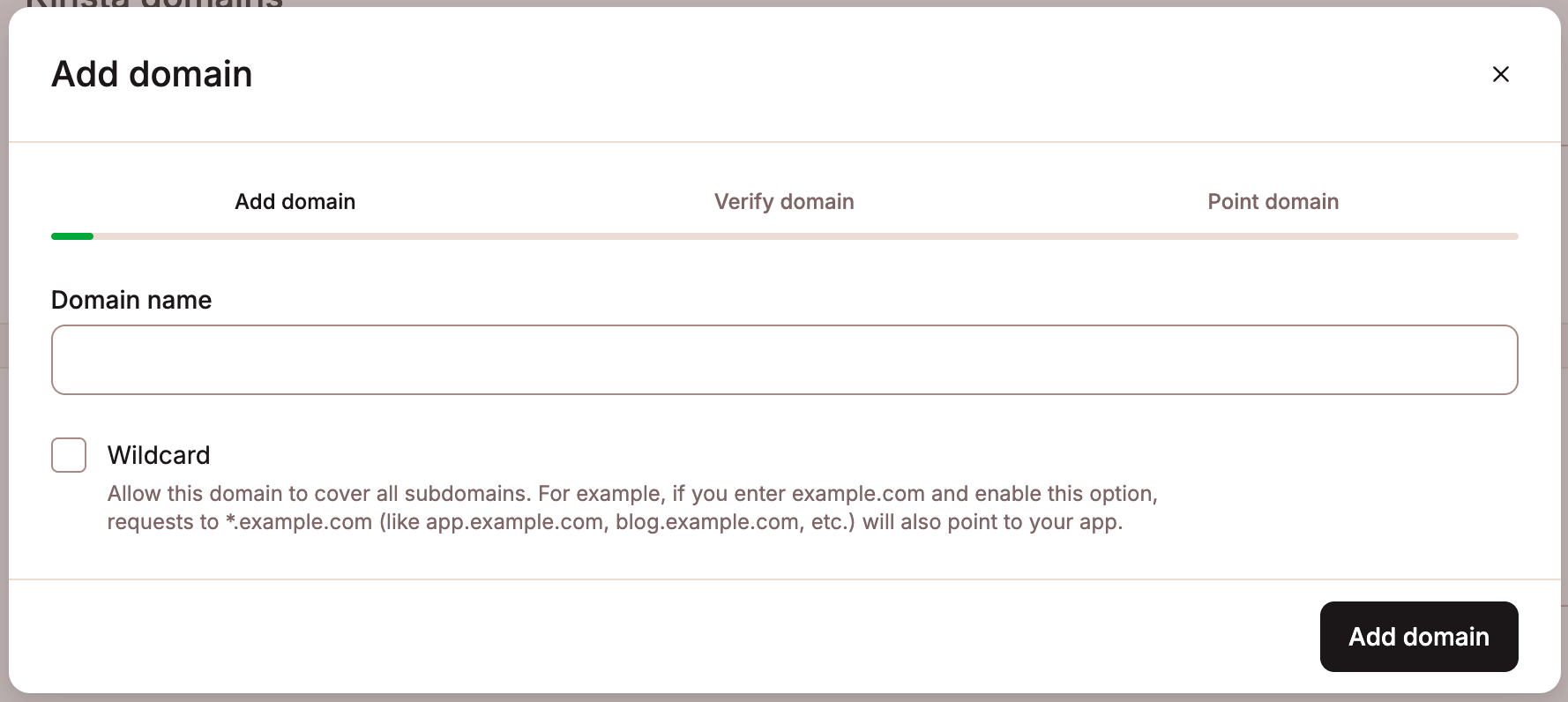 Add your custom domain to your static site in Sevalla.